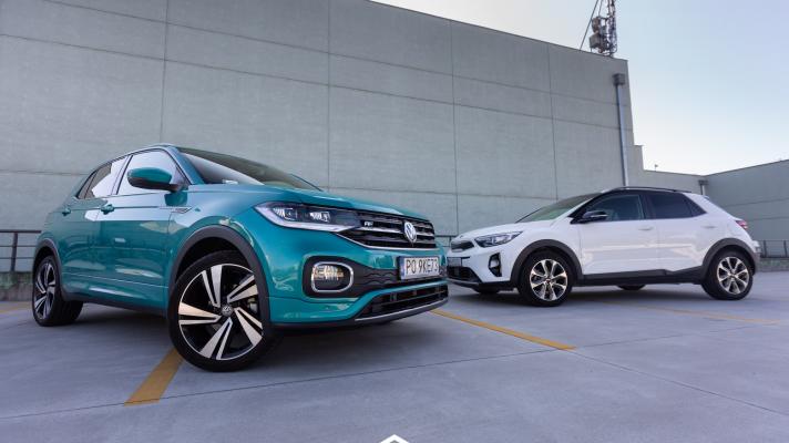 Porównanie Kia Stonic i Volkswagen T Cross z silnikami 1 0 autoGALERIA