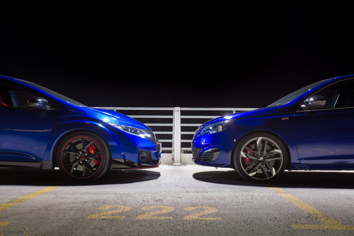 Honda Civic Type R vs. Peugeot 308 GTI | fot. Maciej Kuchno
