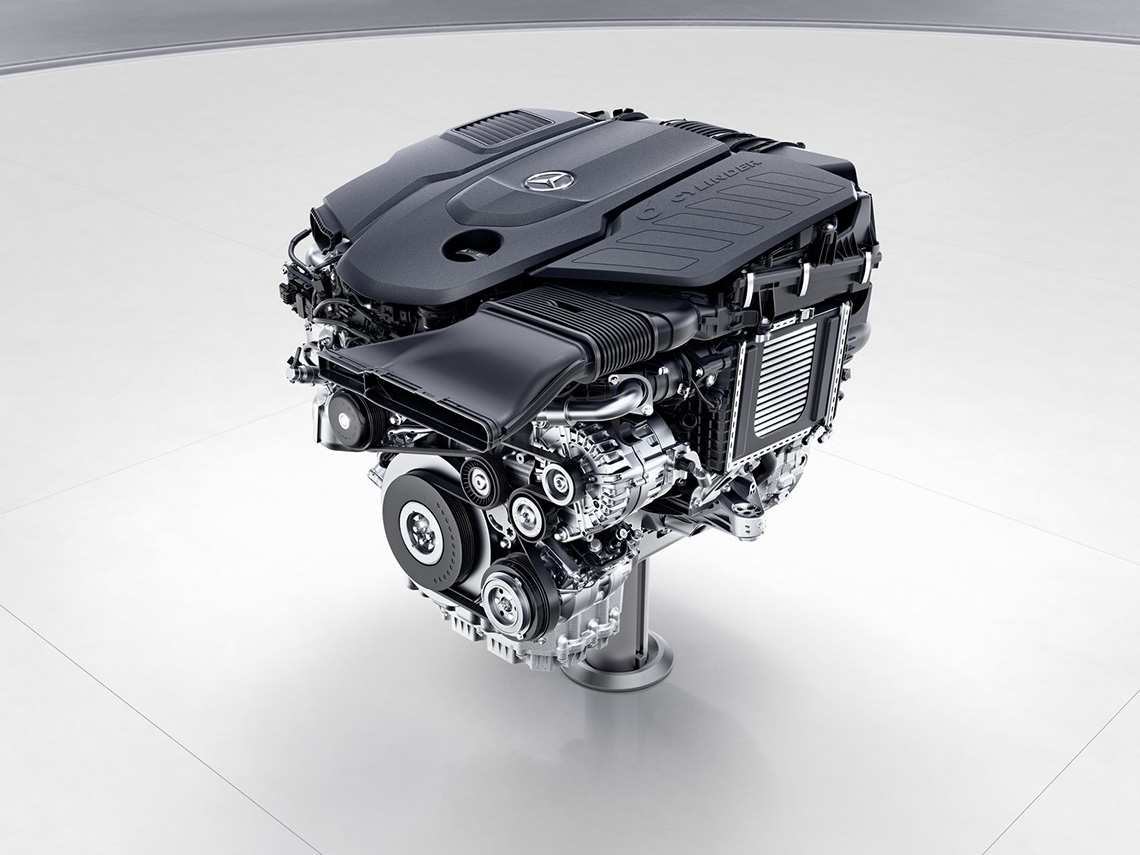 Mercedes-Benz Sechszylinder-Dieselmotor, OM656 ; Mercedes-Benz six-cylinder diesel engine, OM656;