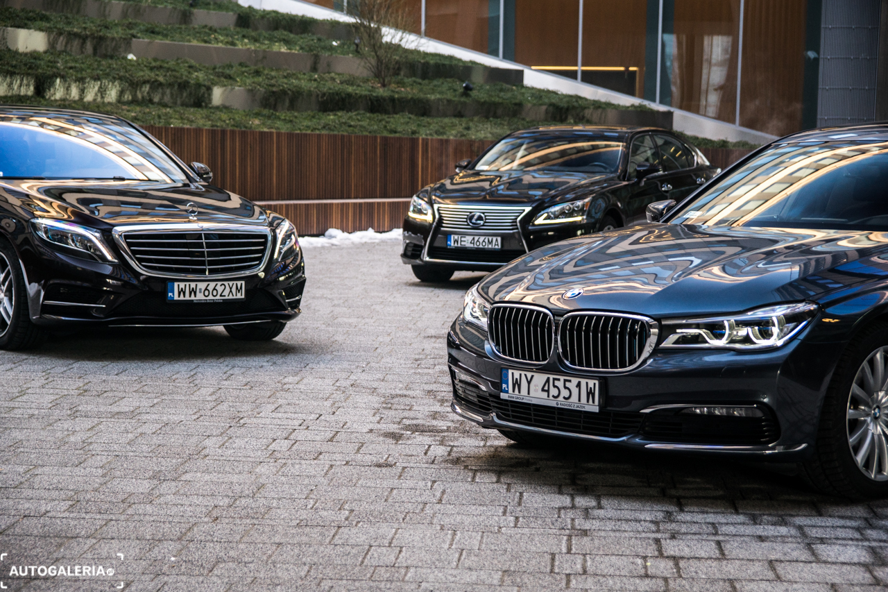 BMW 740Le xDrive iPerformance vs Lexus LS600h L Superior vs Mercedes S500e L | fot. Tomasz Zych