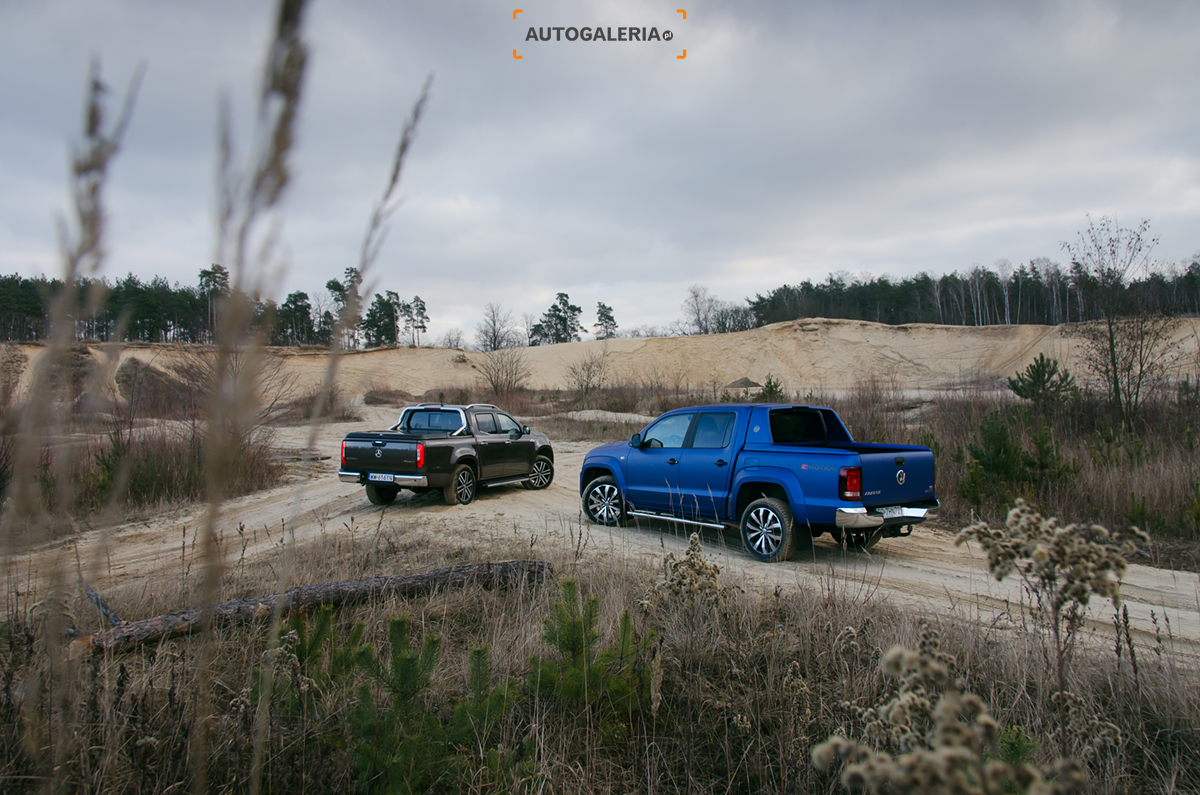 Mercedes X350d vs Volkswagen Amarok V6 TDI | fot. Dominik Kopyciński