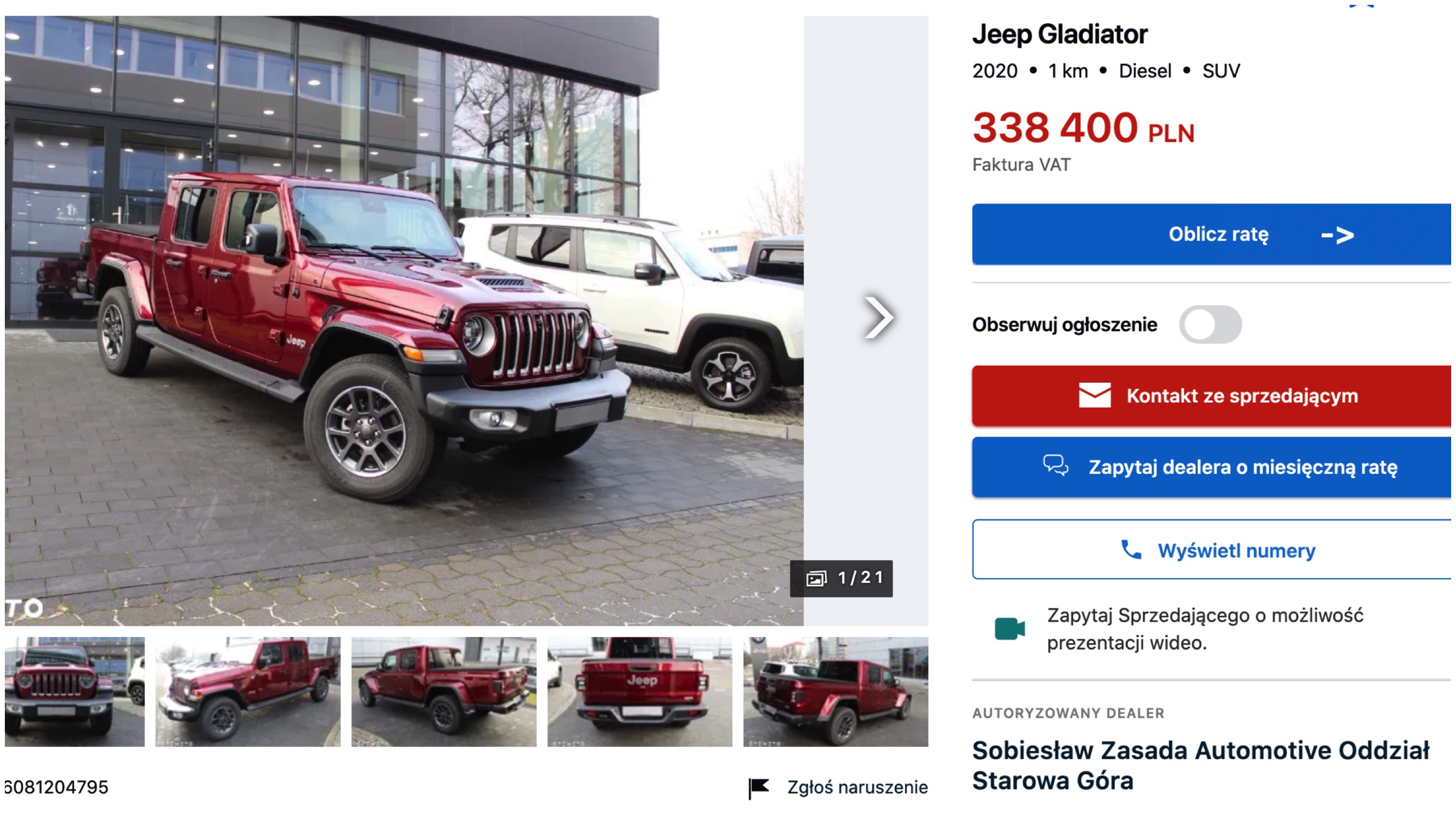 Jeep Gladiator Polska