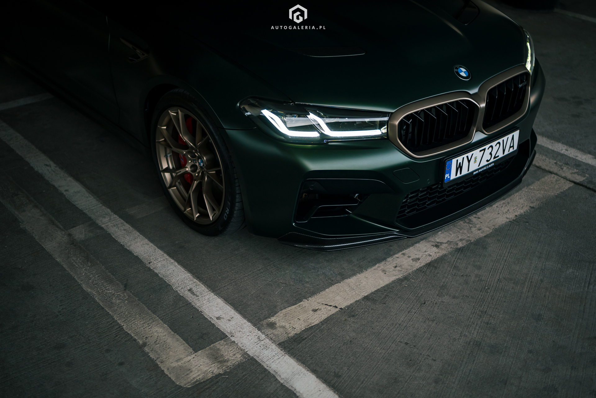 BMW M5 CS green