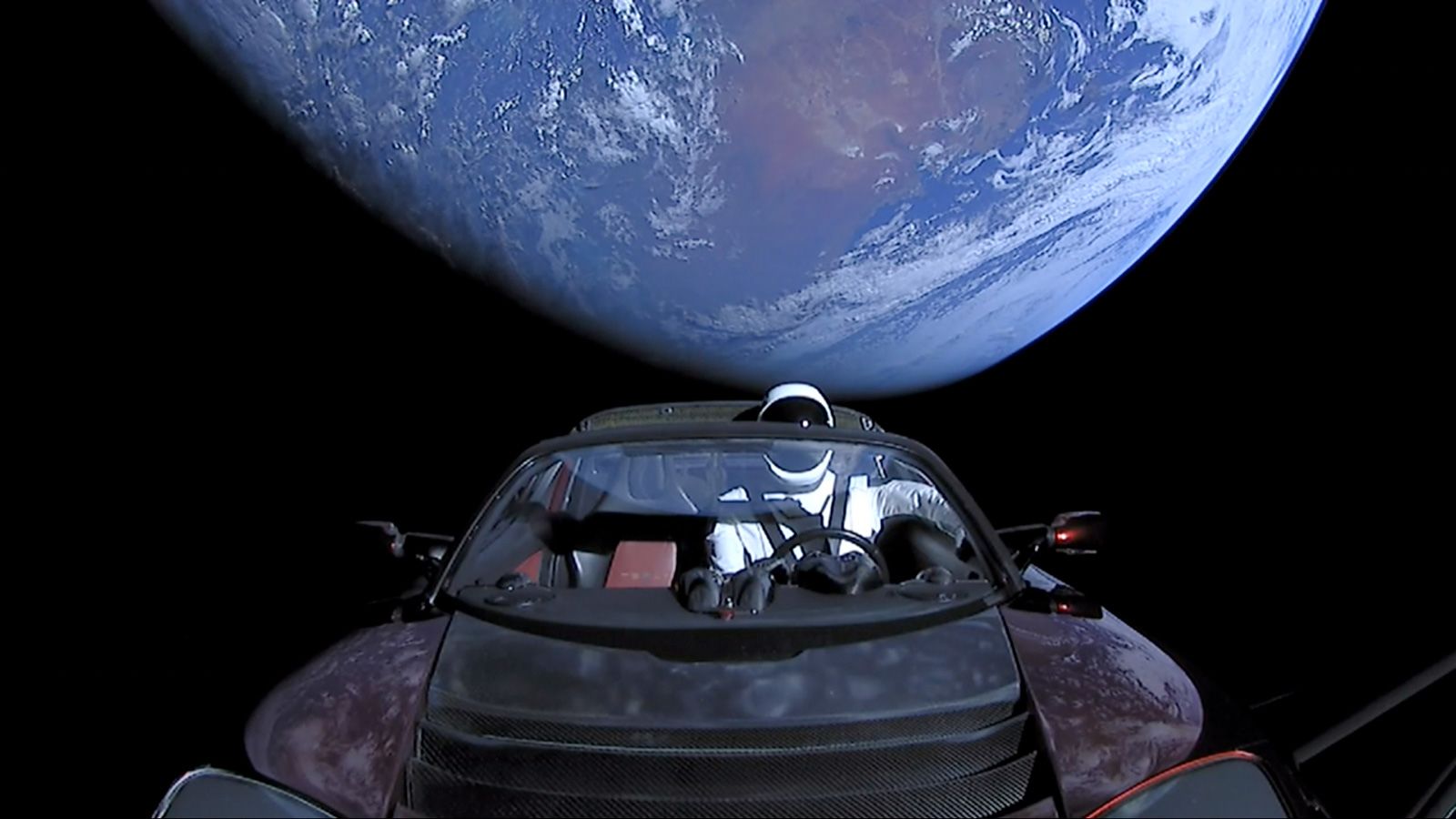 Tesla Roadster w kosmosie
