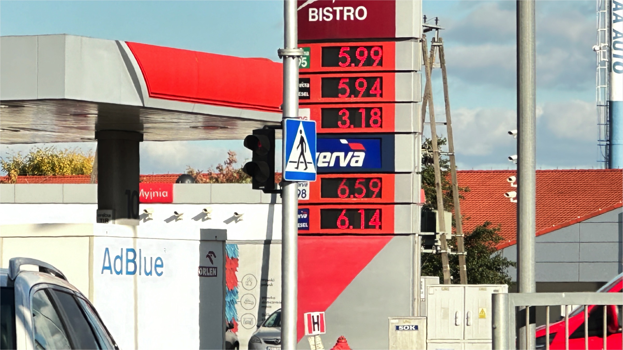 październik ceny paliw