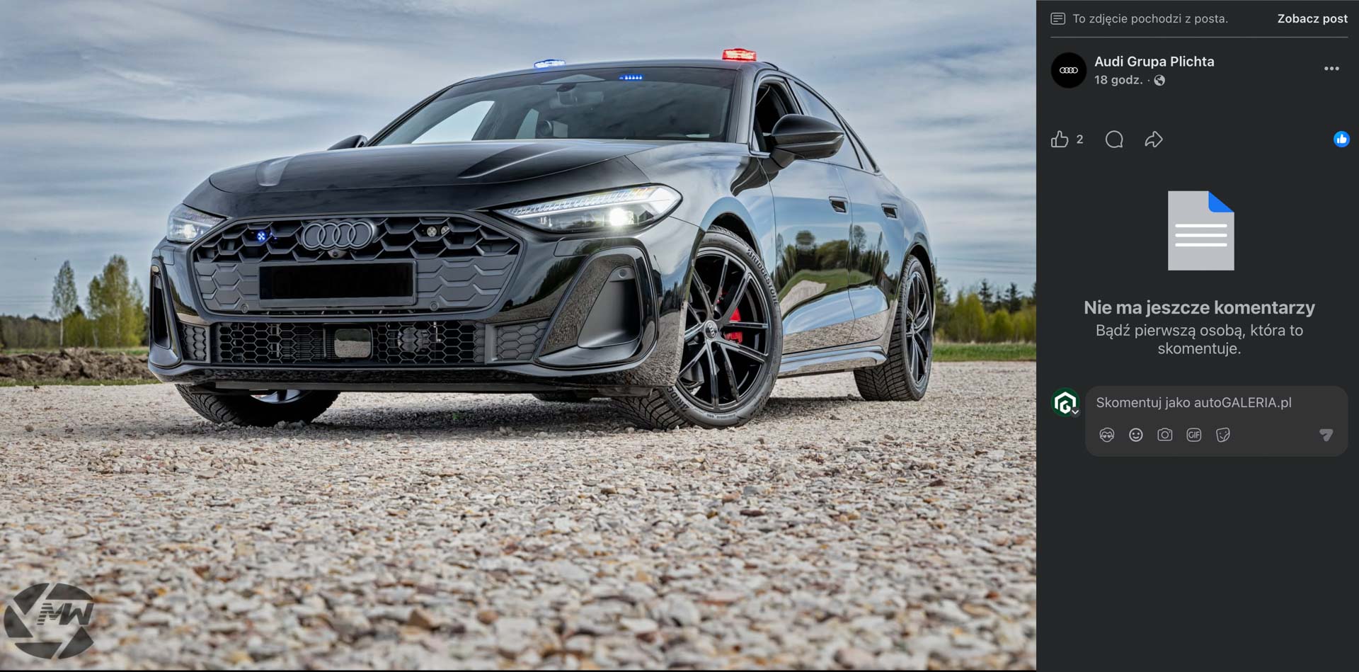 Audi A5 policja drogówka
