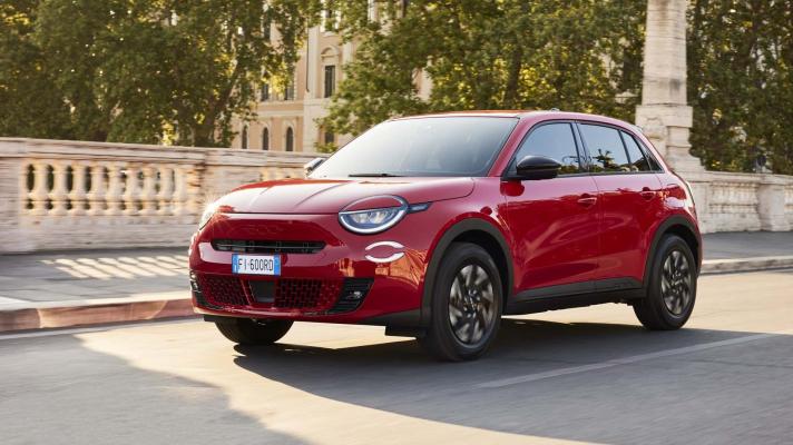 WOOD COMPANY Bracciolo Compatibile Con Fiat 600 Hybrid In Ecopelle